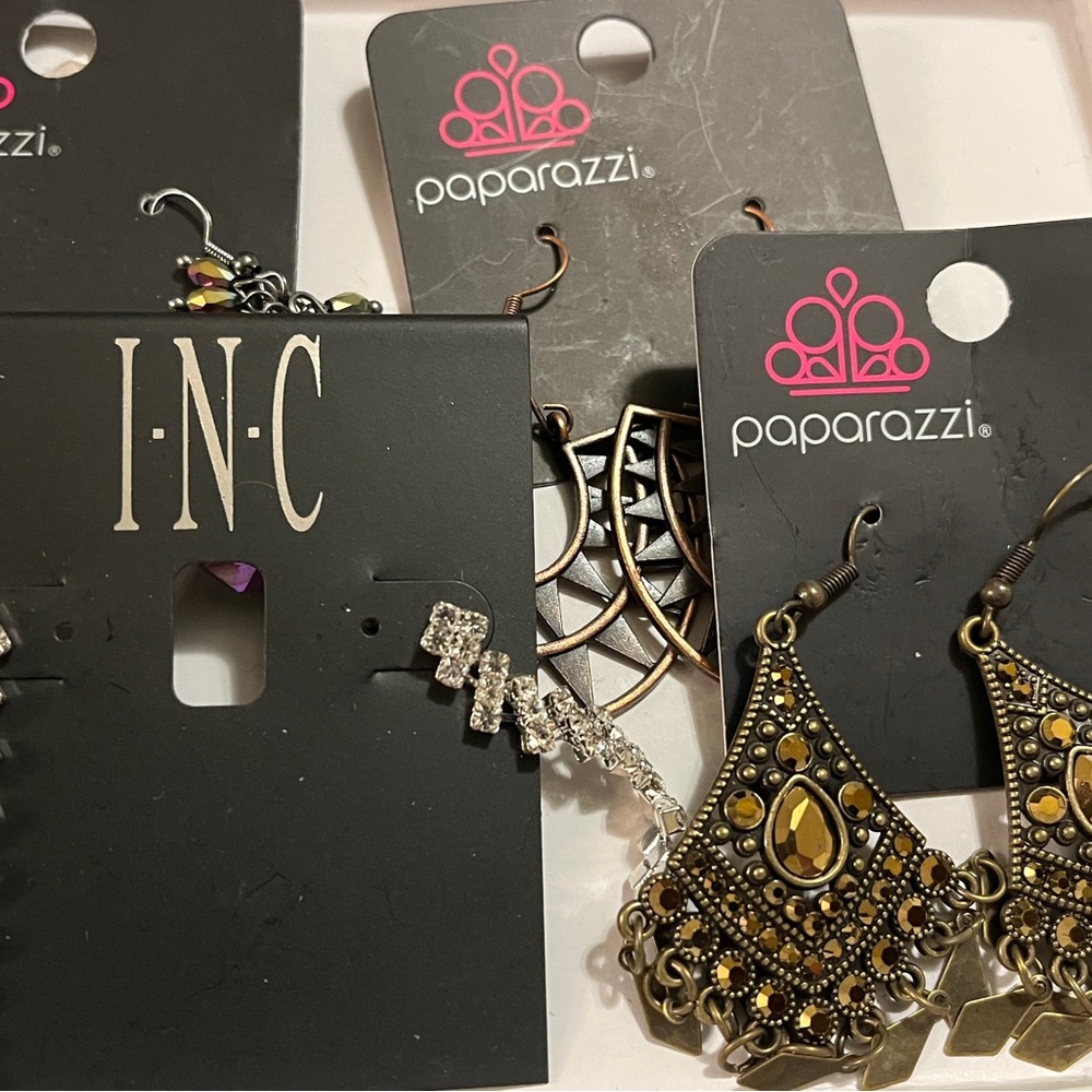 Paparazzi Gold and Silver Earrings with Chandelier and Drop Styles